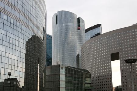 Modern Office Buildings, La Defense, Paris, France