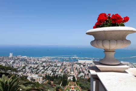 Sea View of Haifa, Israelの写真素材