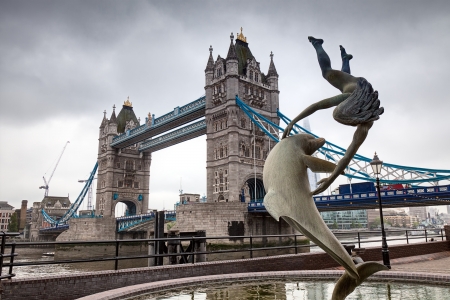 Tower Bridge in Londonの写真素材