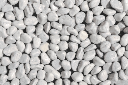 clean white pebbles closeupの写真素材