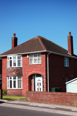 Typical redbrick british houseのeditorial素材