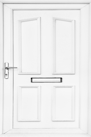 White front door