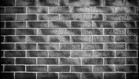 black and white brick wall texture. Architectural background and texture.