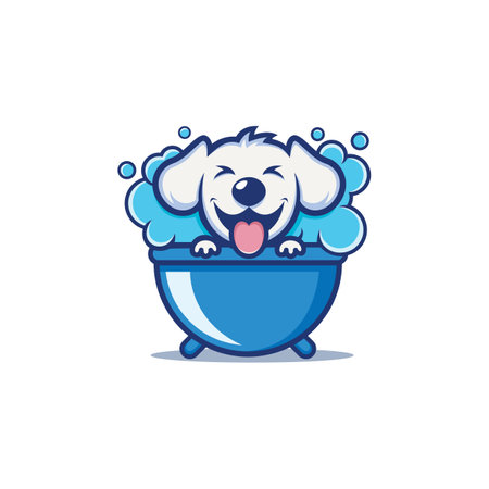 Pet Wash Logo Vector Templateのイラスト素材