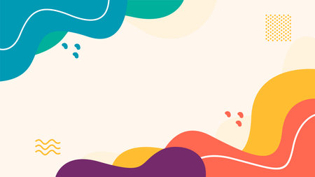Hand drawn abstract fluid backgroundのイラスト素材