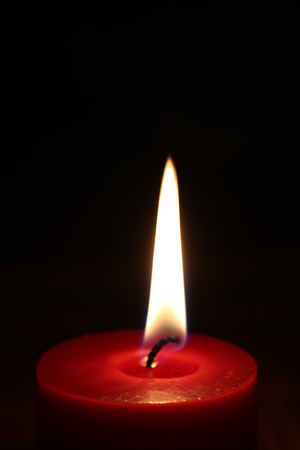 red burning candleの写真素材