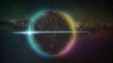 Planet in the universeの写真素材