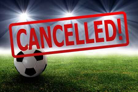 Sport event canceled because of coronavirus outbreakの写真素材