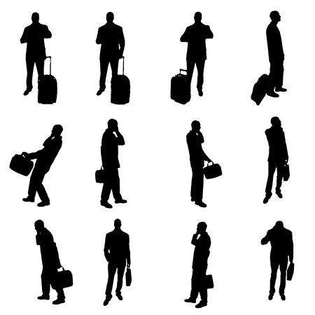 Silhouettes of businesspeopleのイラスト素材