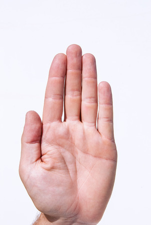 Man's hand, taken on the whole surface of the photograph.の写真素材