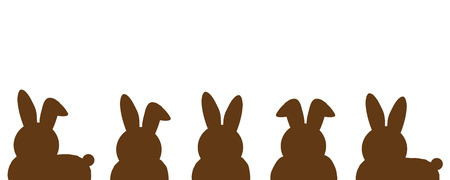 Vector illustration with Easter theme with hare.のイラスト素材