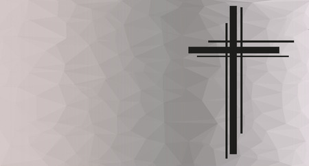 modern design crucifix on a colored backgroundのイラスト素材