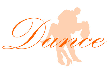 Vector isolated collection of dance people silhouettesのイラスト素材
