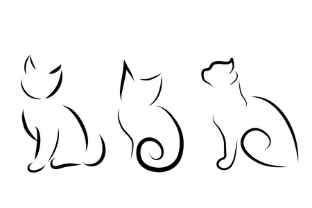 Vector animal on a white background.のイラスト素材