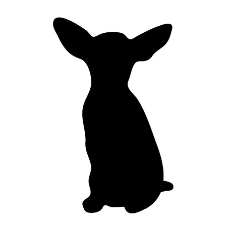 Vector illustration of dog on a white background.のイラスト素材
