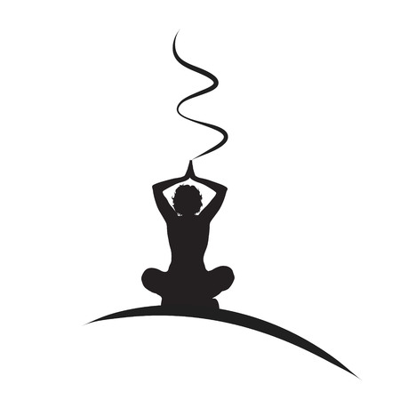 Vector Illustration of a woman on a white background.のイラスト素材