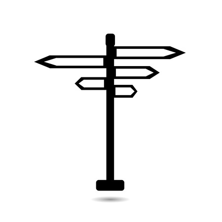 Vector illustration of pointer on a white background.のイラスト素材