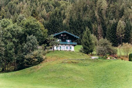 Germany, Munich - September 02, 2013. Beautiful Bavarian village on a sunriseのeditorial素材