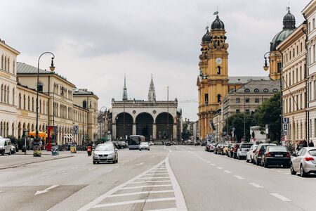 Germany, Munich - September 01, 2013. The top view of munich.のeditorial素材