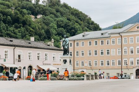 Germany, Munich - September 03, 2013. Beautiful Bavarian village on a sunriseのeditorial素材