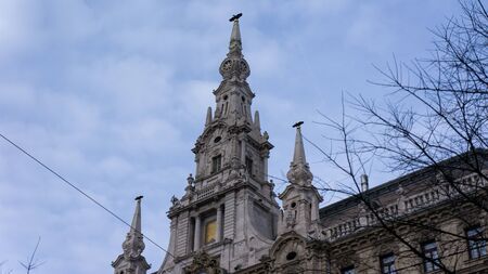 Budapest Hungary 03 15 2019 Detail of new york palace budapestのeditorial素材
