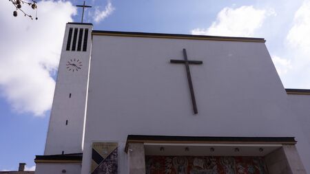 Gyor Hungary 03 26 2019 parish of holy imre in gyorのeditorial素材
