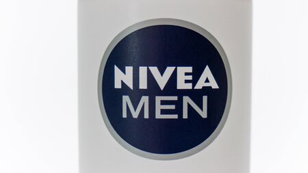 Nagybajcs, Hungary 09.18.2019 NIVEA Men Shaving foam. NIVEA is a German personal care brand that specializes in body-care. It is owned by the Hamburg-based company Beiersdorf Global AGのeditorial素材
