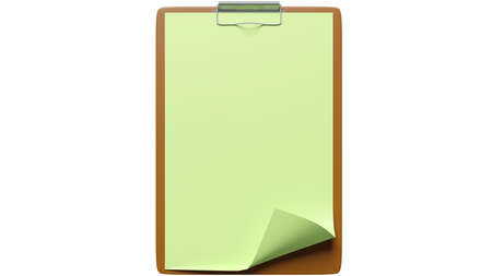 A Green Paper and A Brown Examination Pad. A notebook (also known as a notepad, writing pad, drawing pad, or legal pad) is a book or stack of paper pages that are often ruled and used for purposesの写真素材