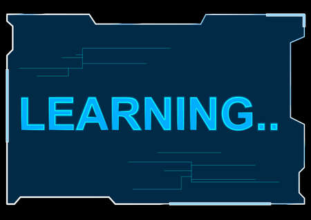 Learning Technology User Interface Vector. the means by which the user and a computer system interact, in particular the use of input devices and software.のイラスト素材