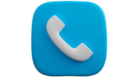 A 3D Illustration Of Blue Phone. mobile telephone, also called mobile phone, portable device for connecting to a telecommunications network in order to transmit and receive voice, video, or otherの写真素材