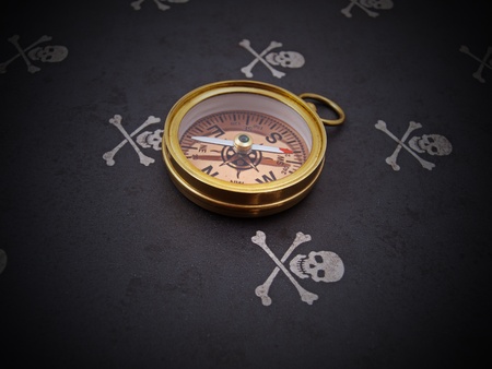 copper compassの写真素材