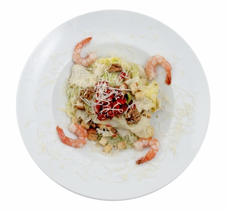 Salad on a plateの写真素材