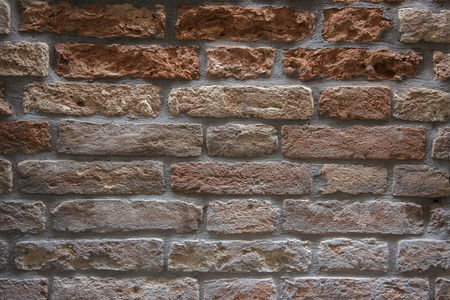 Texture of a brick wall (photo)の写真素材