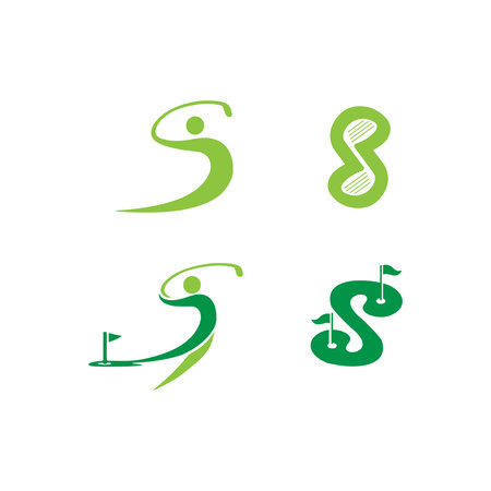 Letter S icon logo design template elements. Suitable for any application or corporate identity.の写真素材