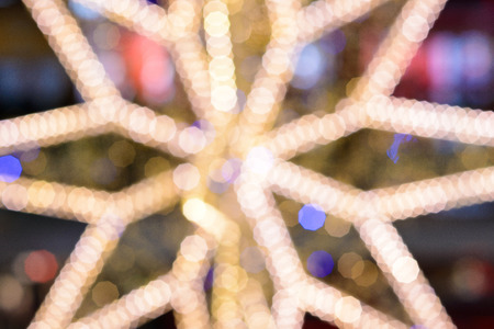 abstract blur image of shopping mall on christmas time for backgroundの写真素材