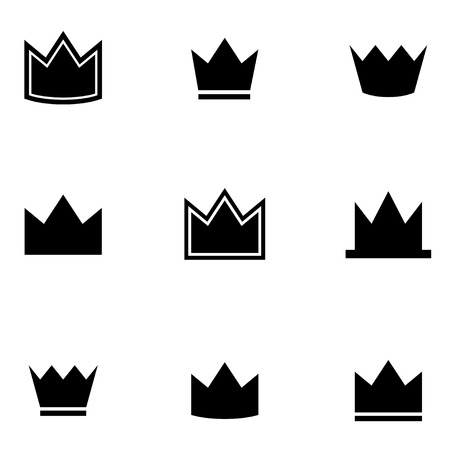Crown iconsのイラスト素材
