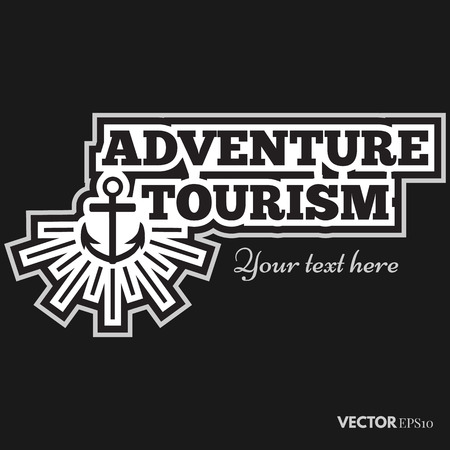 Set of camping logos, labels and emblemsのイラスト素材