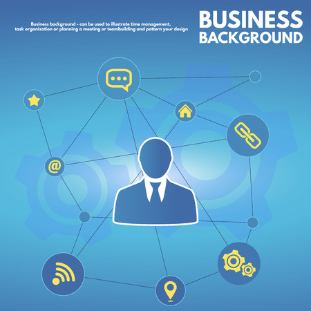 Business background - can be used to illustrate time management, the distribution of career, task organization or planning a meeting or teambuilding and pattern your designのイラスト素材