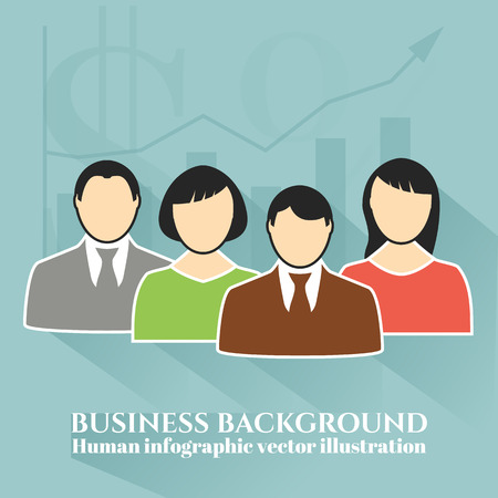 Business background - can be used to illustrate time management, the distribution of career, task organization or planning a meeting or teambuilding and pattern your designのイラスト素材