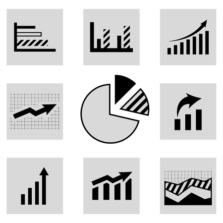 Vector circle arrows infographics set. It can be used for your design. Template for cycle triangle diagram, graph, presentation and round chart. Business concept, parts, steps or processes.のイラスト素材