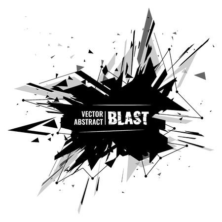 abstract image of explosion, illustration background, dark matter, the explosion effect.のイラスト素材