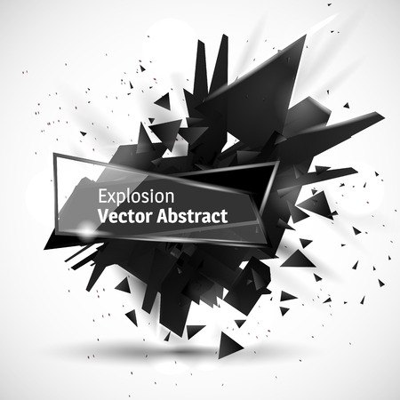 illustration abstract object, explosion substance matter.のイラスト素材