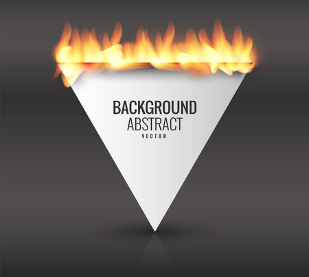 Vector illustration with the image of effect of fire.のイラスト素材