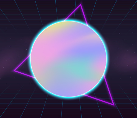 Holographic vector backgrounds.のイラスト素材