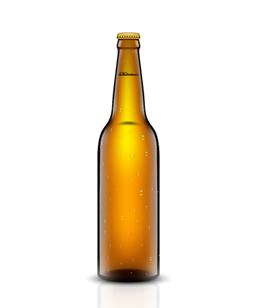Beer bottle set. Vector illustration.のイラスト素材