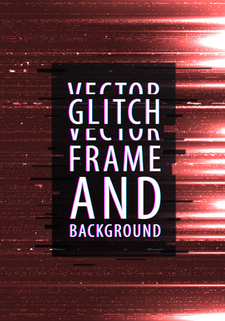 Vector background of new technology. Glitch effect, computer error, system crash. Black and white texture, a symbol of technology. Abstract pixel background. Television signal fail. Data decay.のイラスト素材
