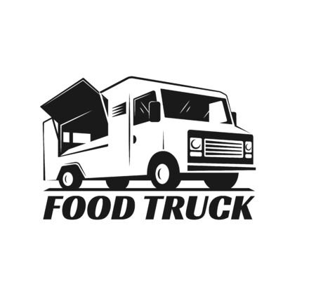 Vector illustration food truck.のイラスト素材