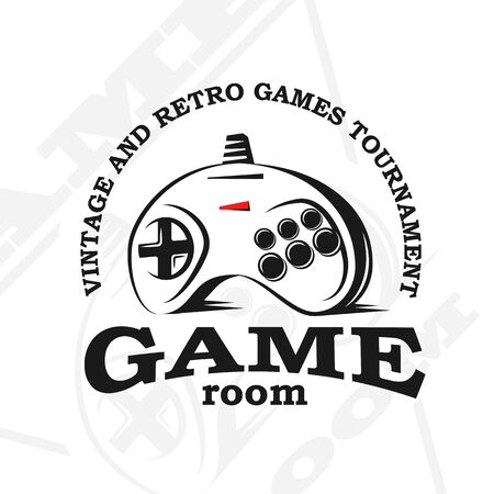 Vector gamepad logo.のイラスト素材