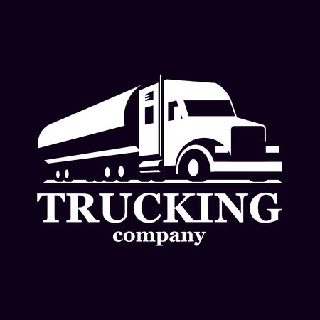 Vector truck logo.のイラスト素材