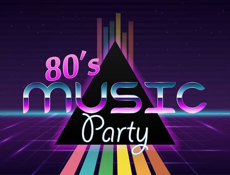 Background in style 80s.